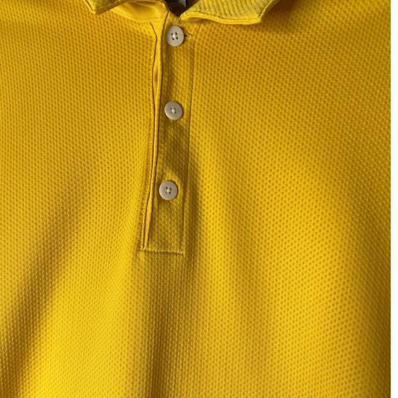 Nike Golf Sphere Dry Men's Long Sleeve Polo in Yellow Size XL - Picture 2 of 8